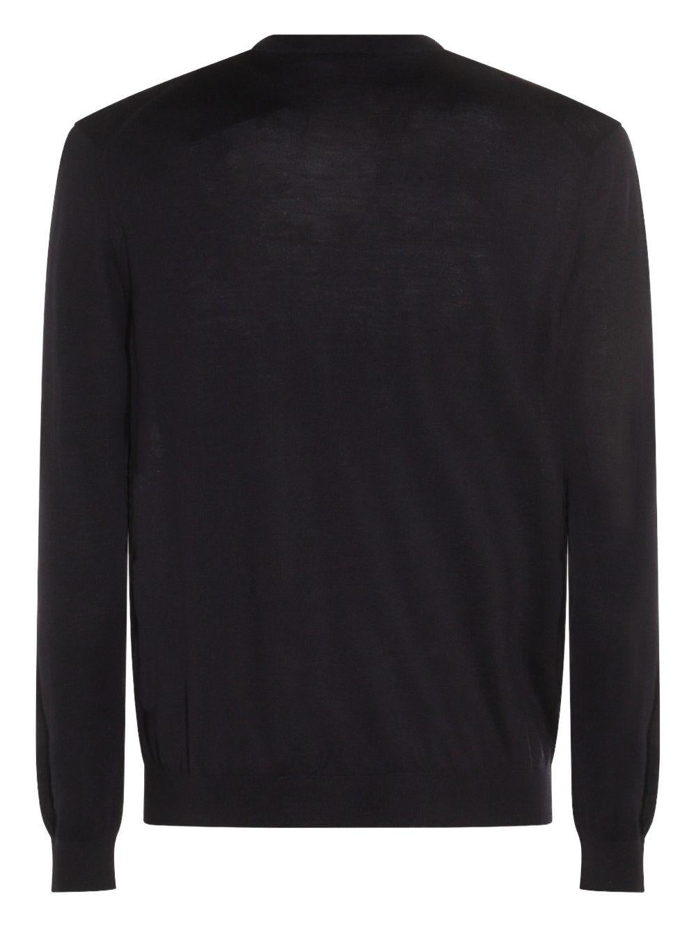 Maglione blu scuro in lana 