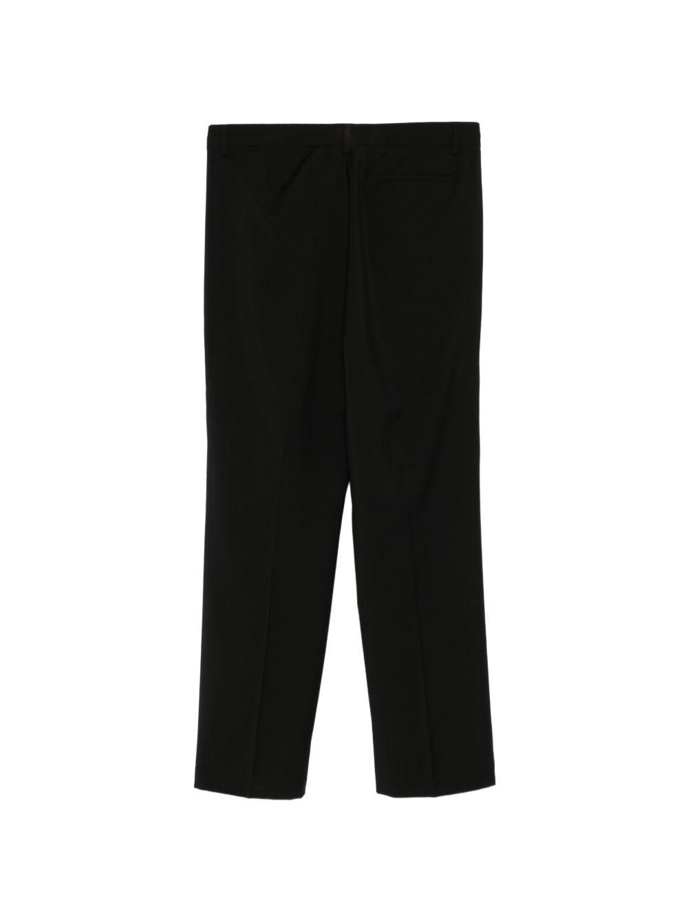 Pantaloni sartoriali neri con pieghe 