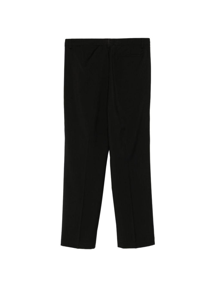 Pantaloni sartoriali neri con pieghe 