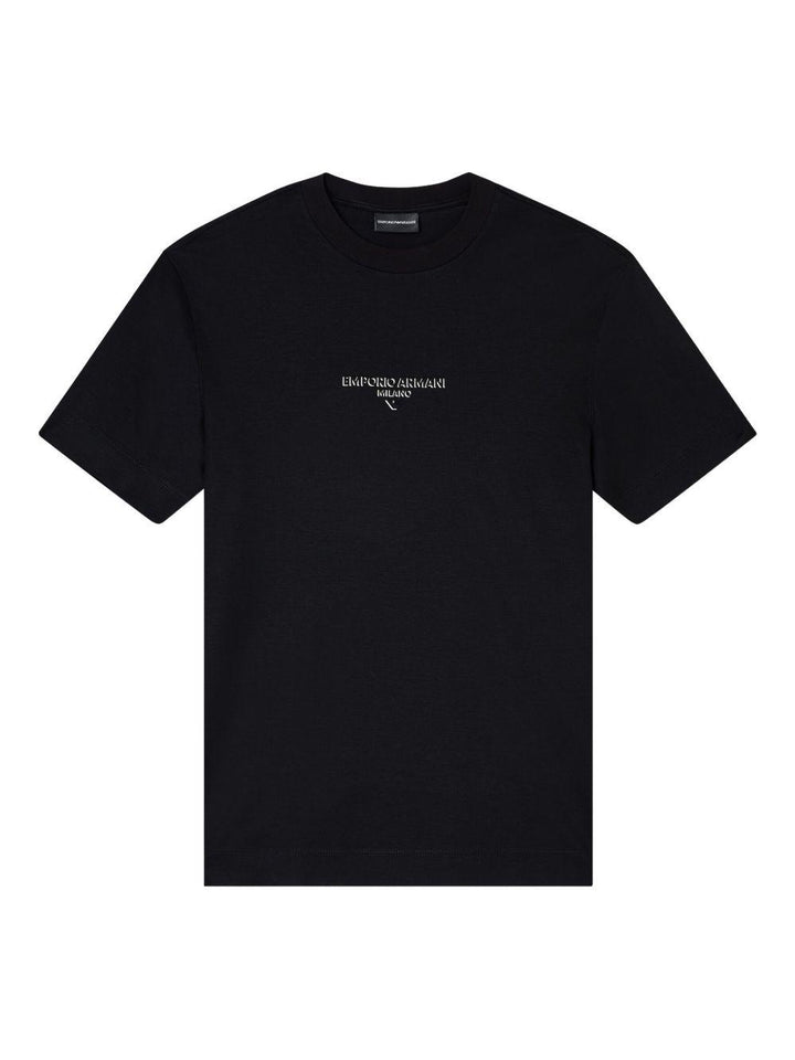 T-shirt nera con logo 