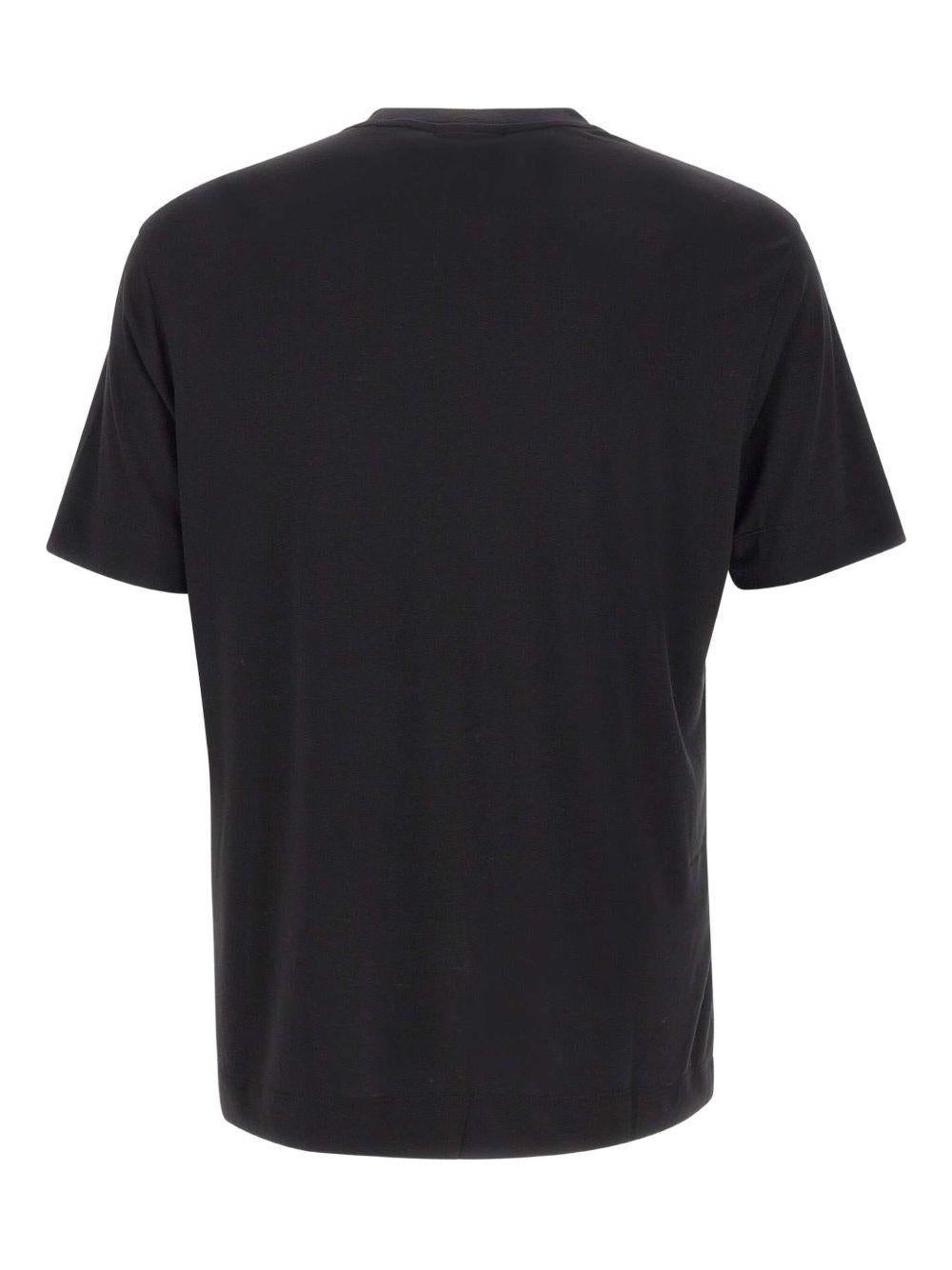 T-shirt nera con logo 