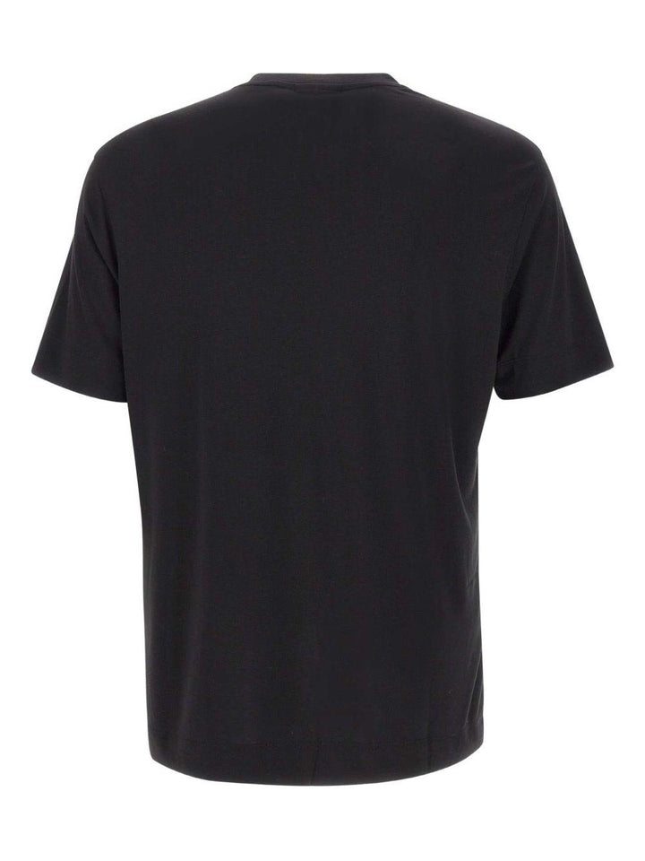T-shirt nera con logo 