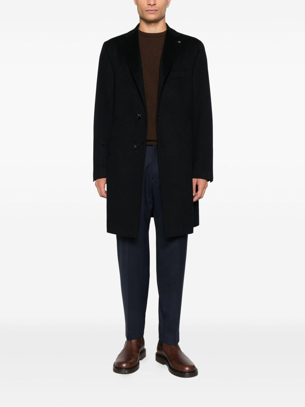 Pantaloni blu con vita elasticizzata 