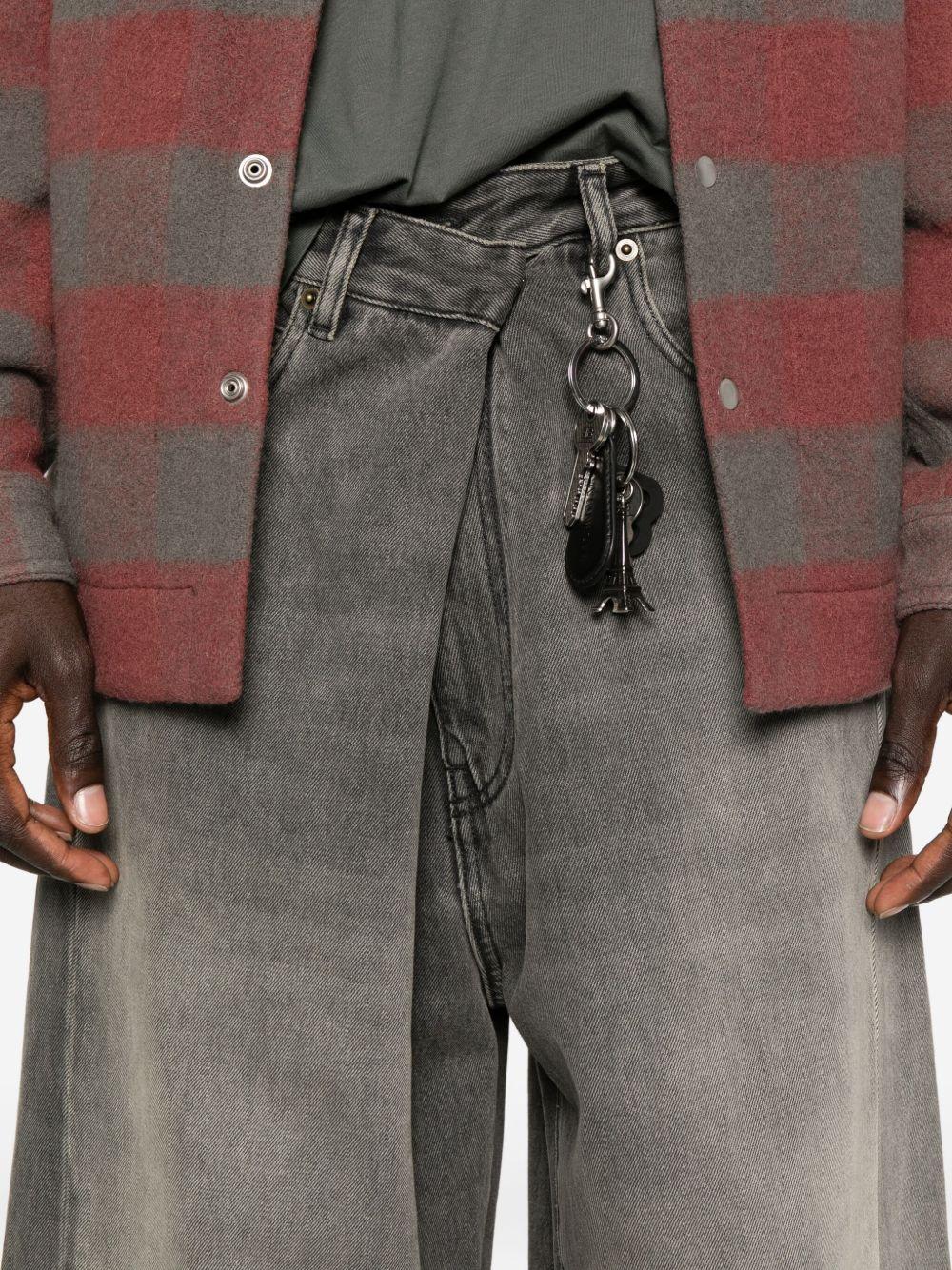 Jeans grigio denim wide leg 