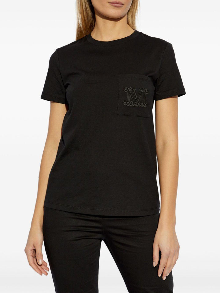 T-shirt con logo ricamato 