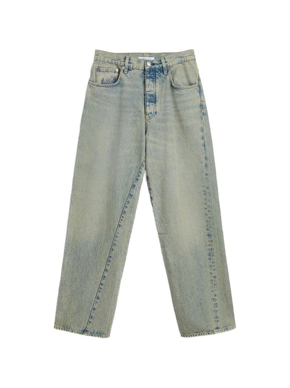 Jeans light vintage dust con bottoni 
