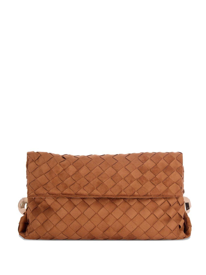 Clutch con design intrecciato 