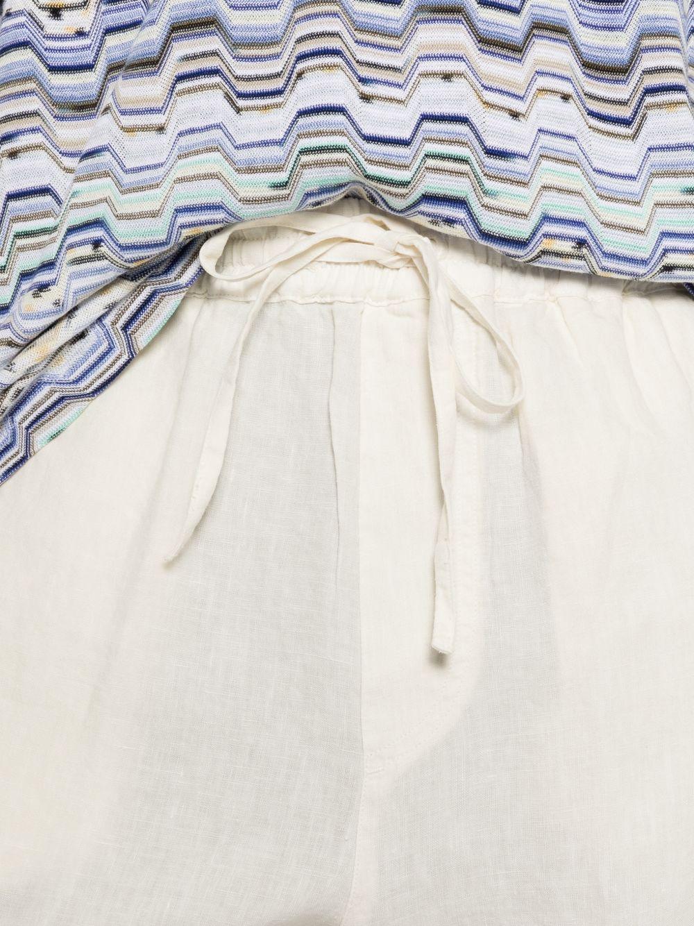 Shorts butter in lino con coulisse 