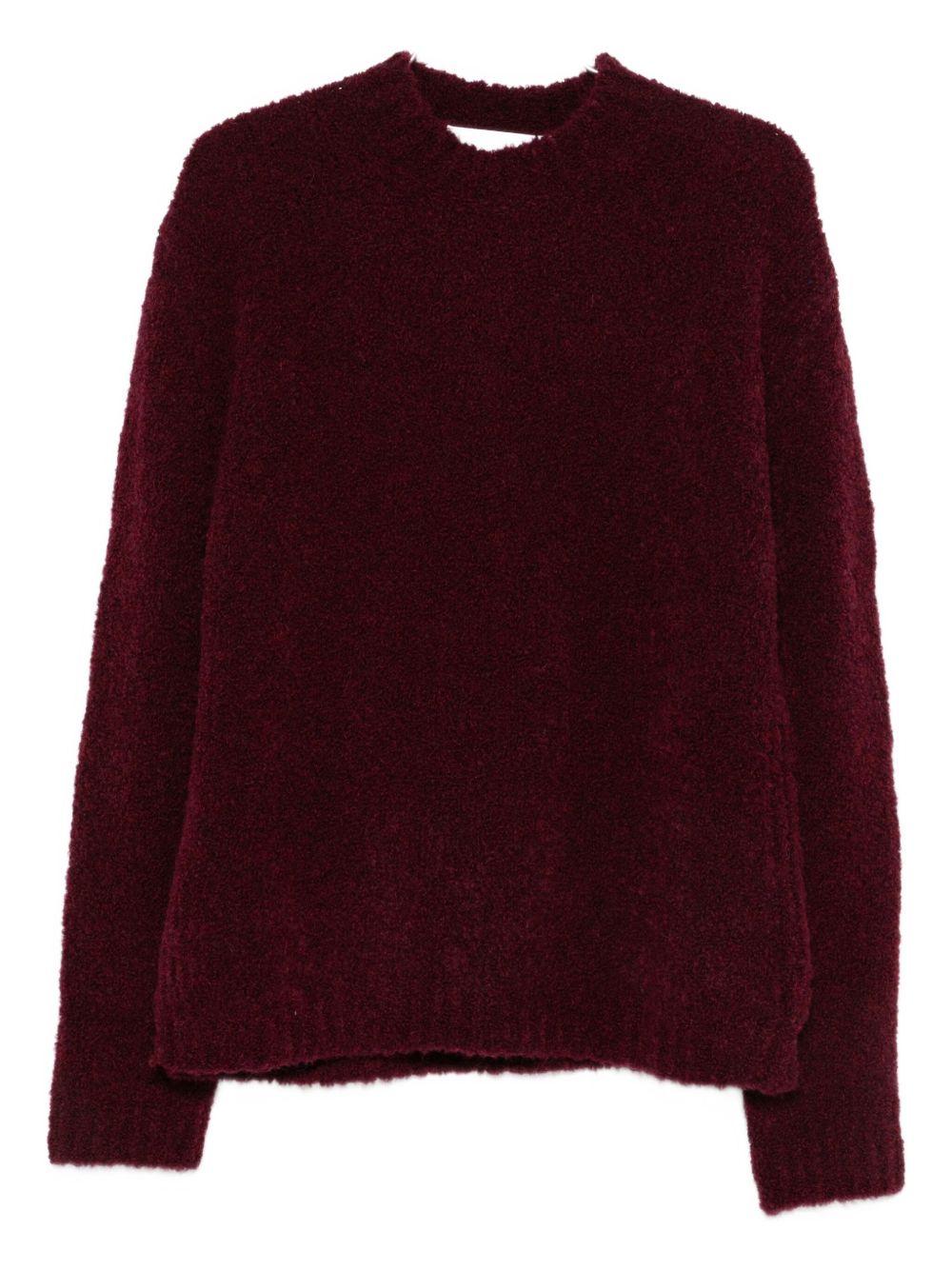 Maglione girocollo rosso 