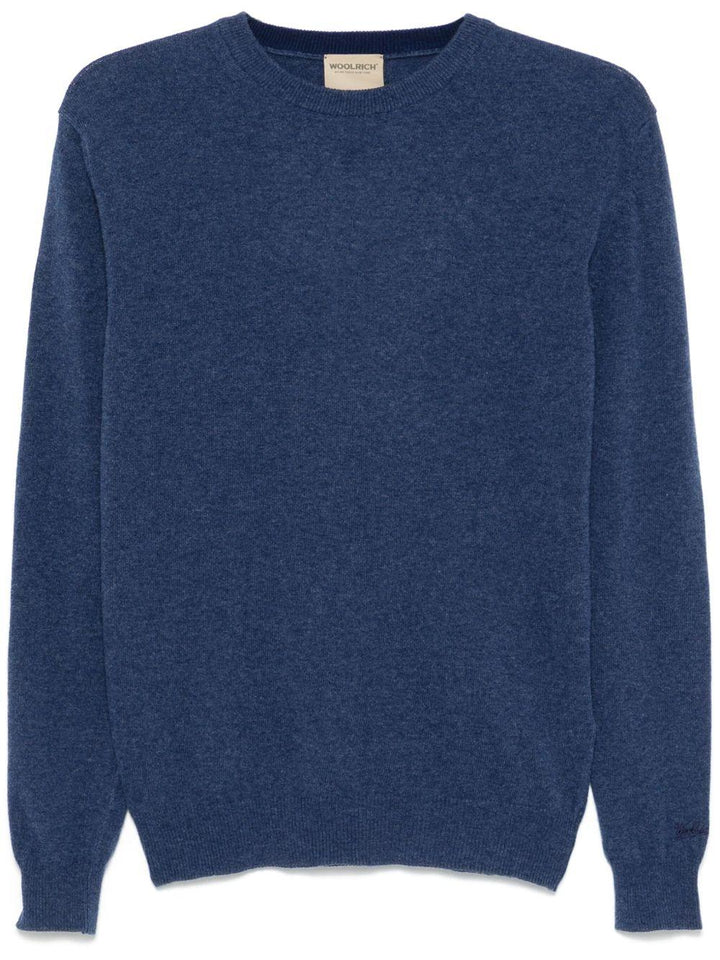 Maglione girocollo blu 