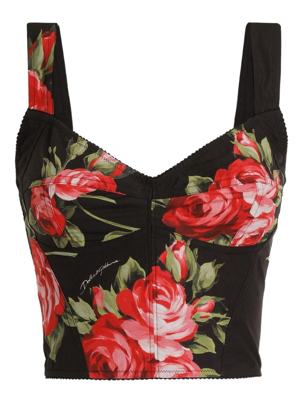 Bustier con stampa 