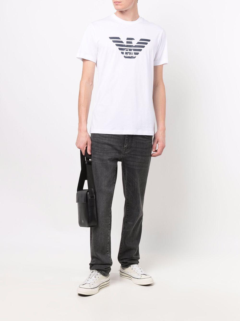 T-shirt bianca logo eagle 