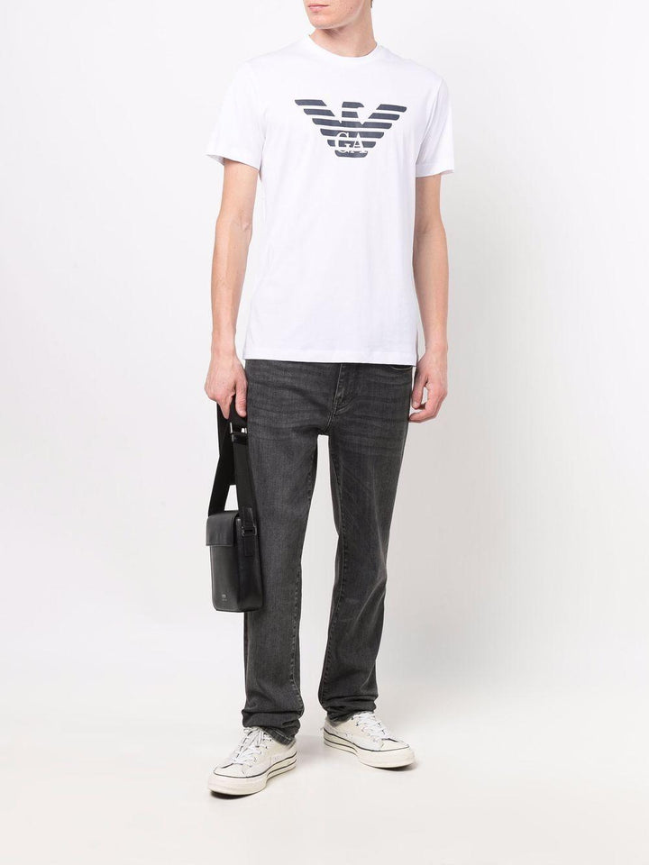 T-shirt bianca logo eagle 
