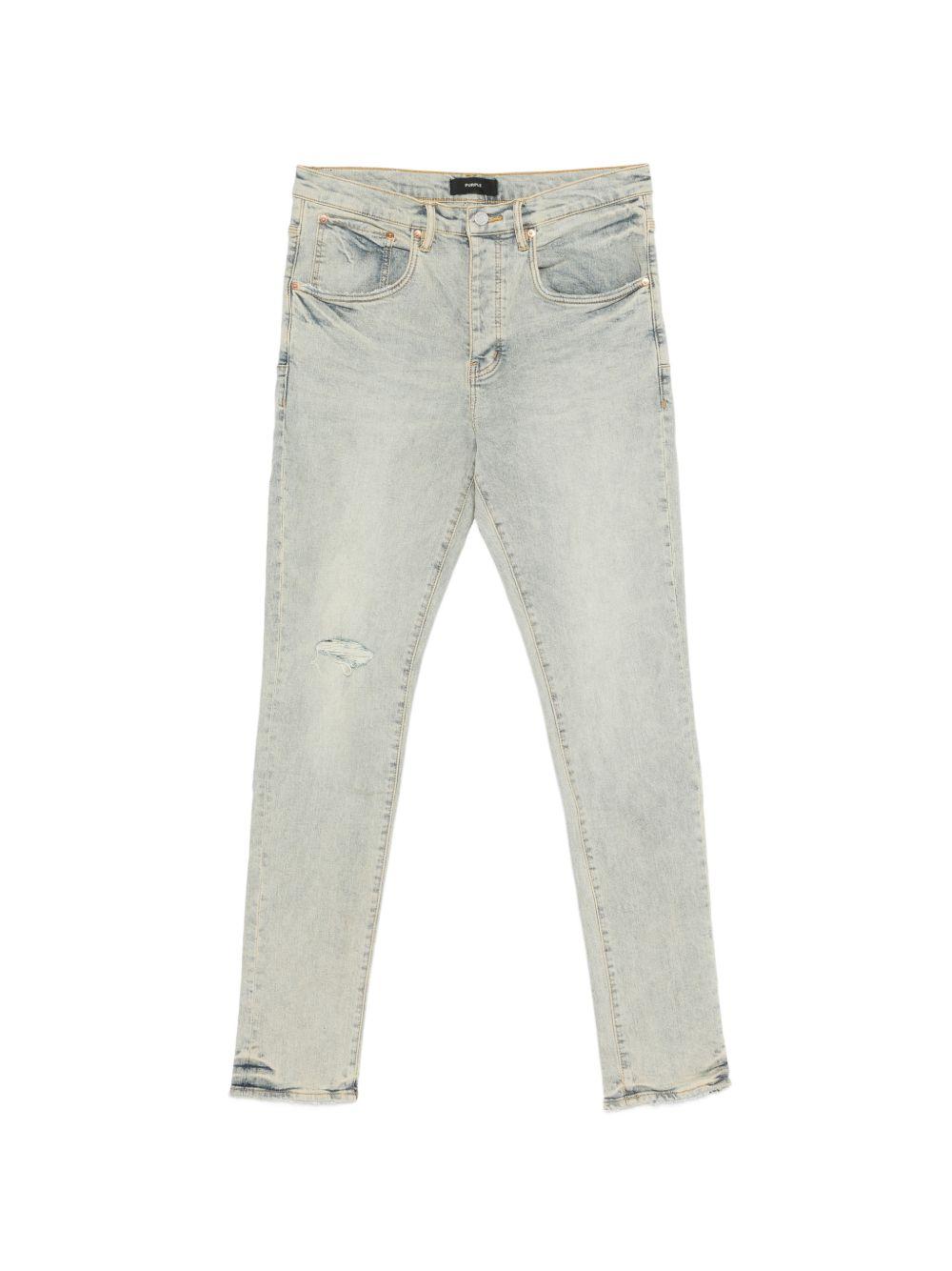 Jeans indigo effetto vissuto 