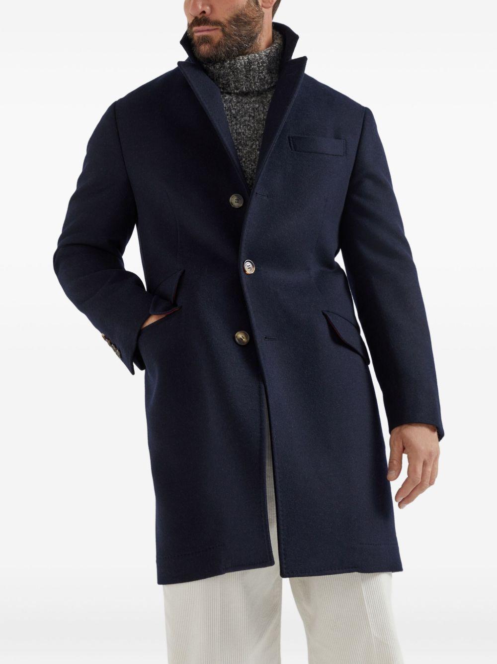 Cappotto sartoriale blu navy 