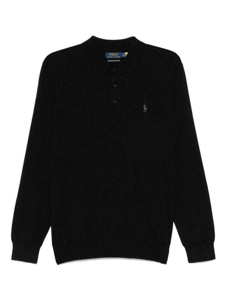 Polo nera manica lunga 