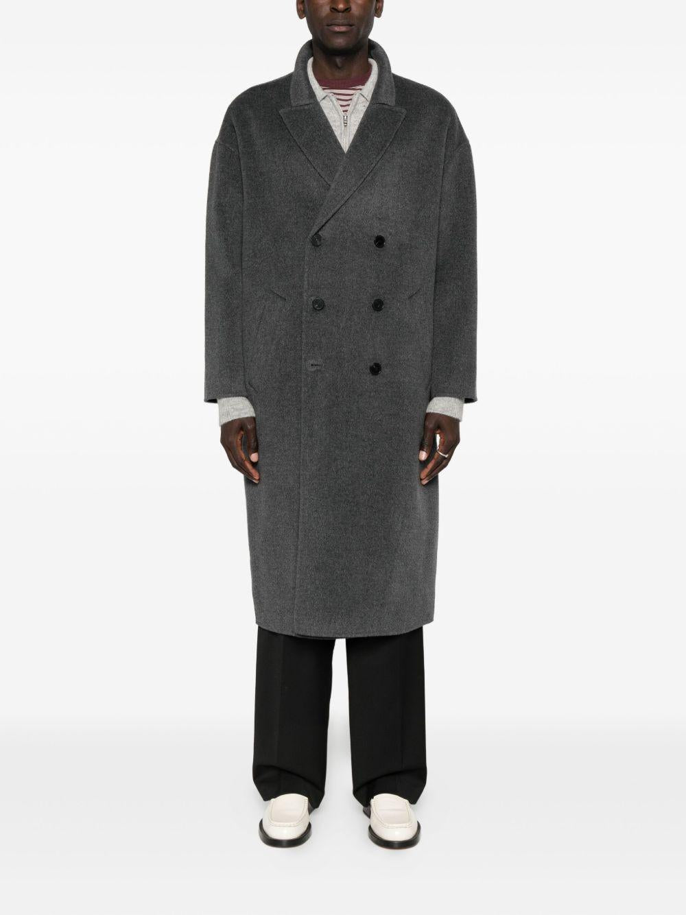 Cappotto doppiopetto grigio 