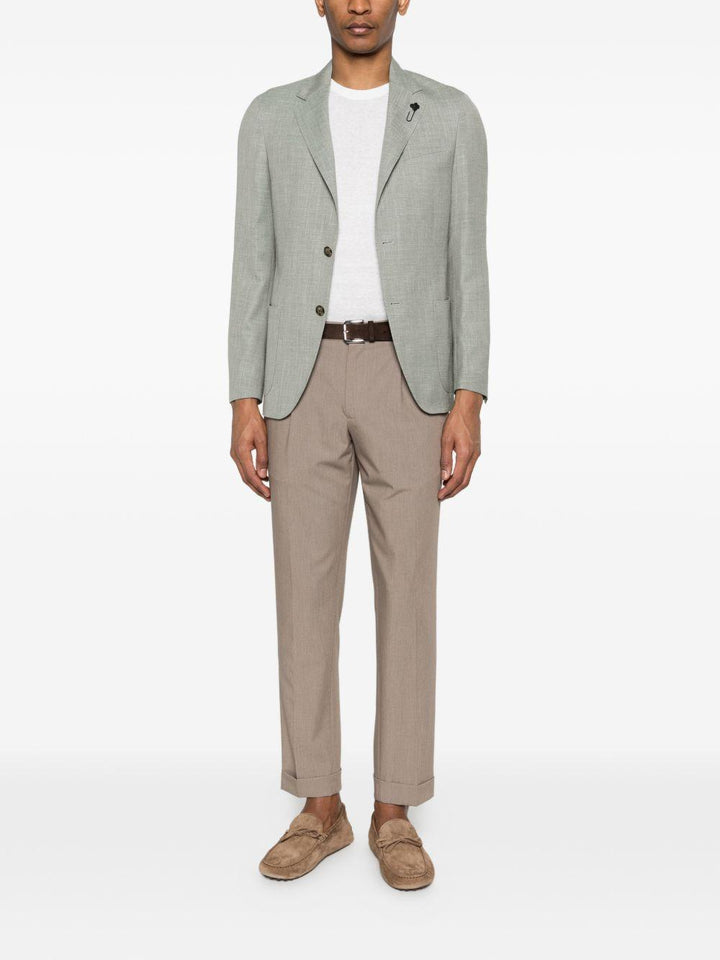 Blazer verde salvia con rever classici 