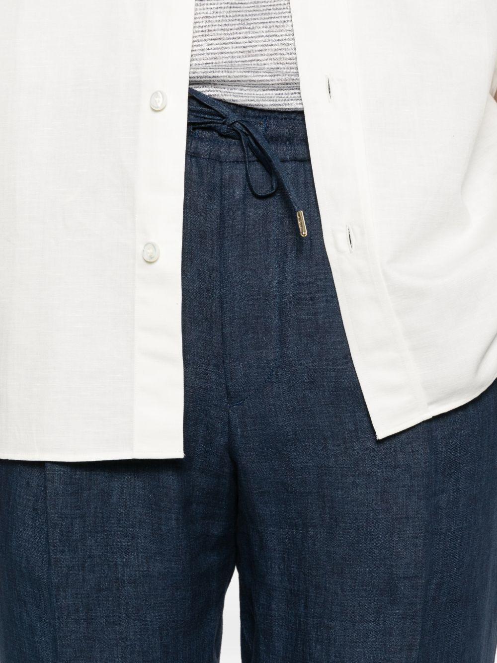 Pantaloni Wimbledons blu con coulisse 