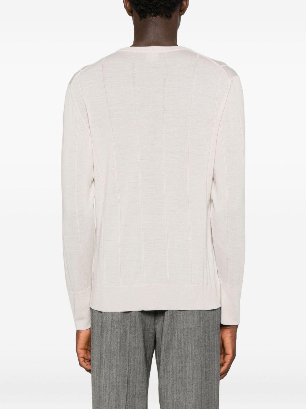 Maglione girocollo beige chiaro 