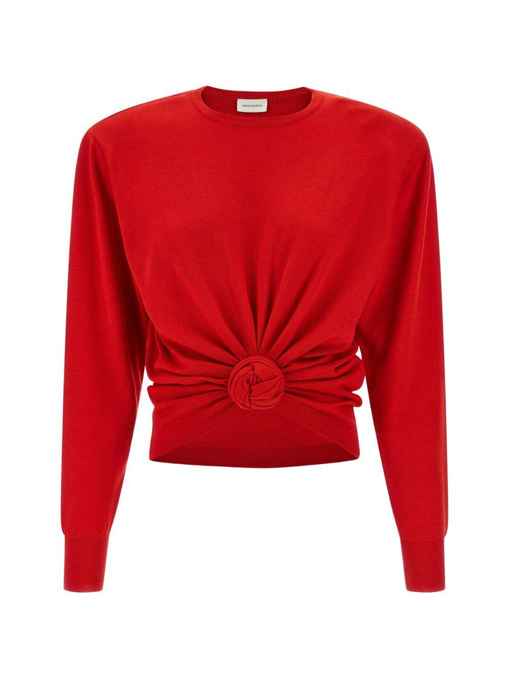 Maglia con rosa 
