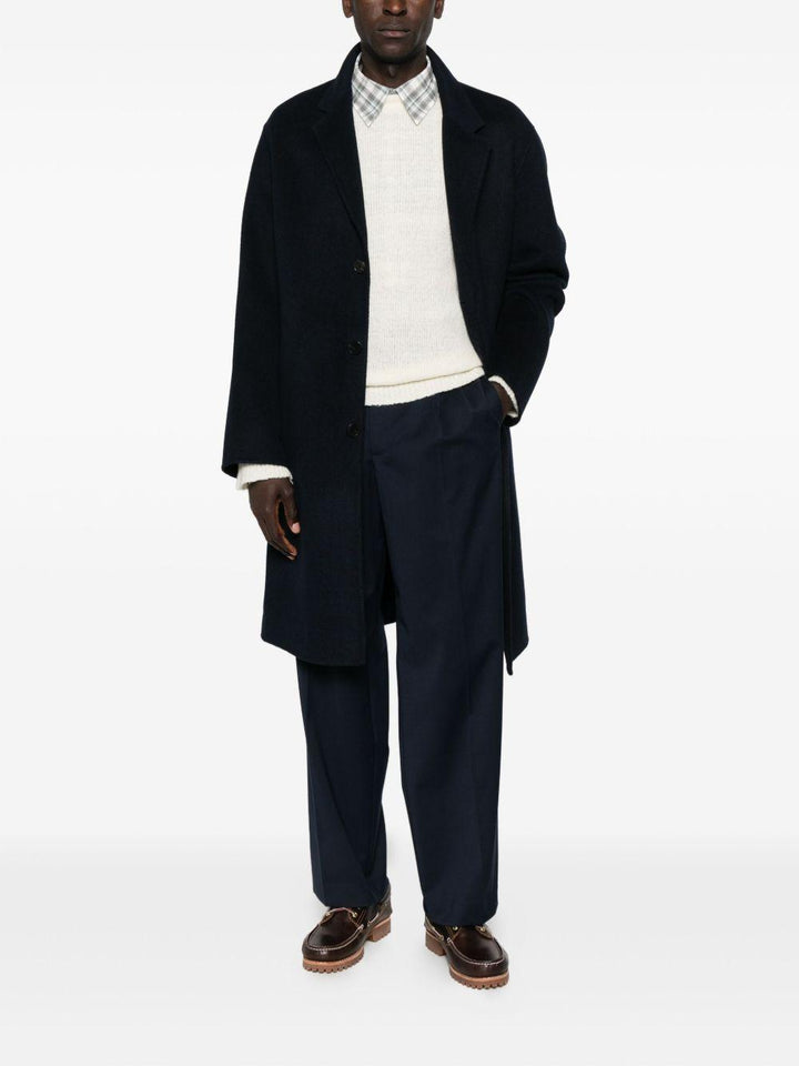 Pantaloni navy con piega 