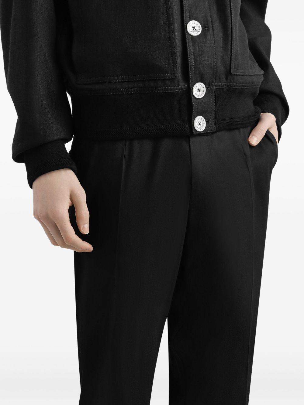 Pantaloni neri in gabardine 