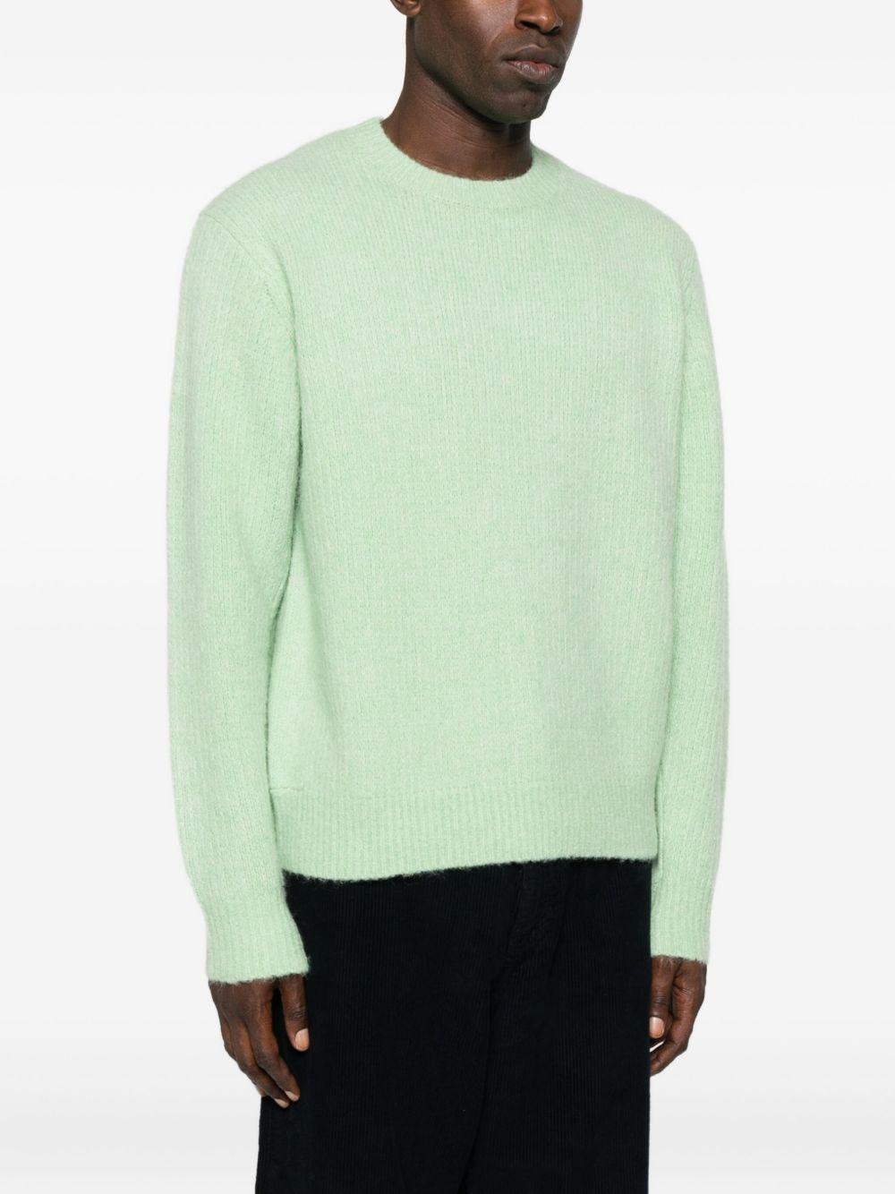 Maglione girocollo verde chiaro 