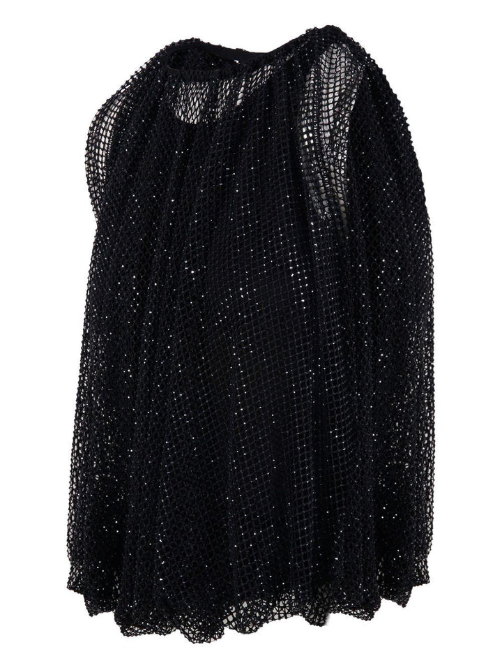 Top in rete con cristalli Nodo 