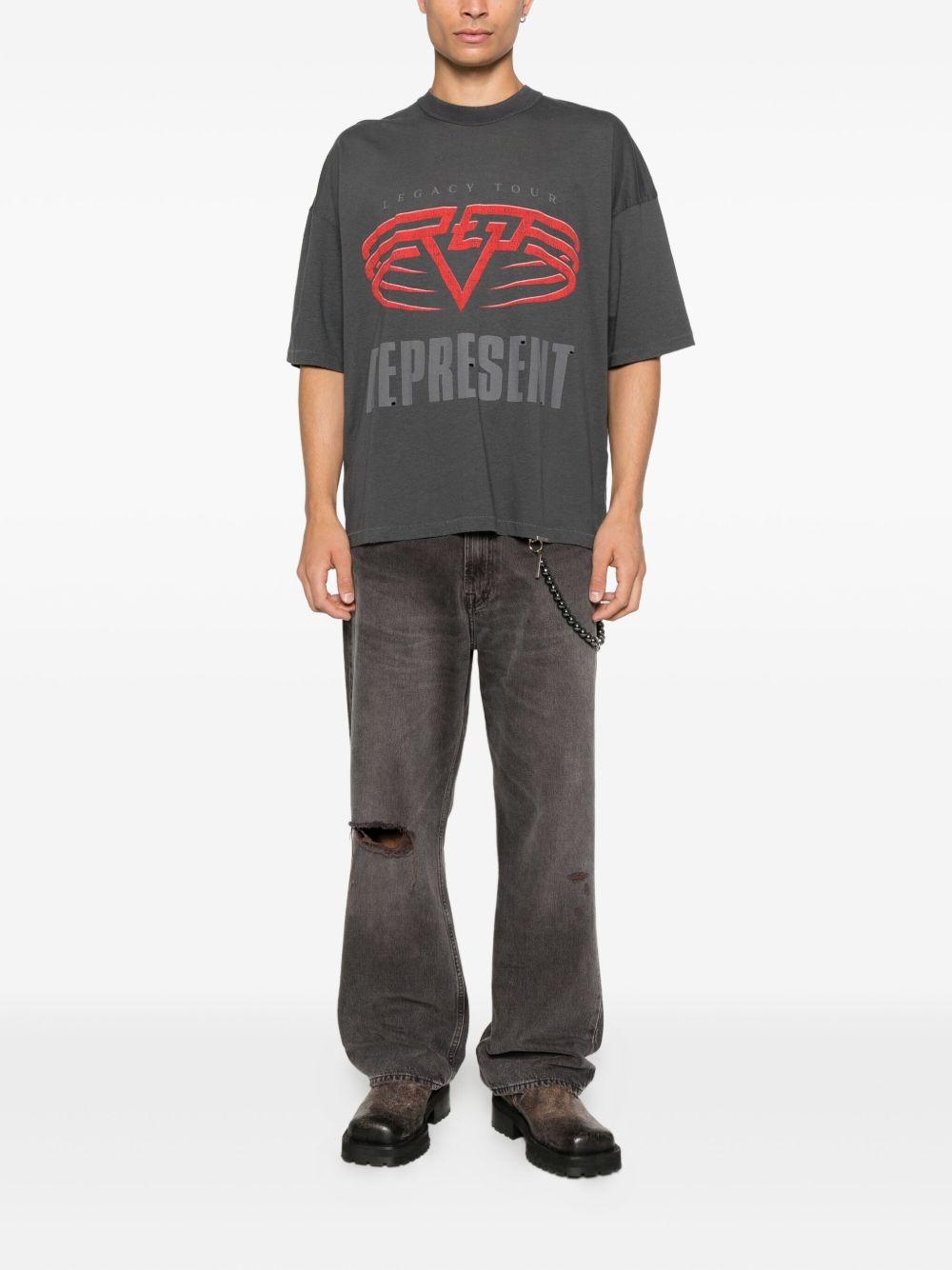 T-shirt con logo grigia 