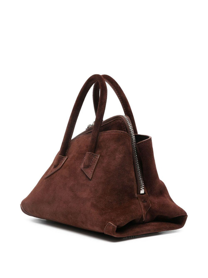 Borsa tote in pelle scamosciata 