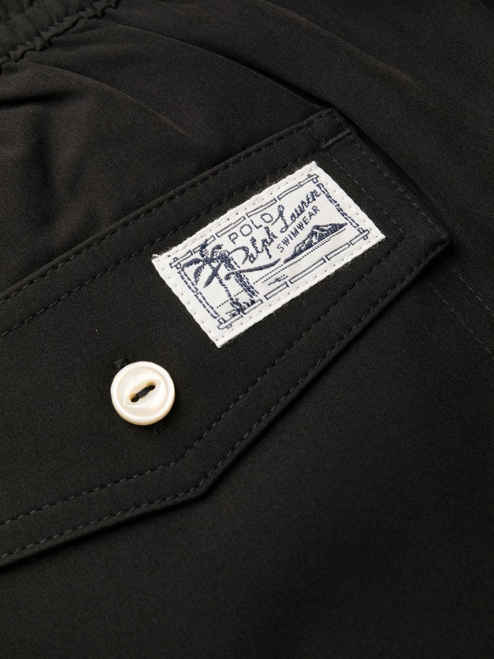 Costume da bagno con ricamo nero 