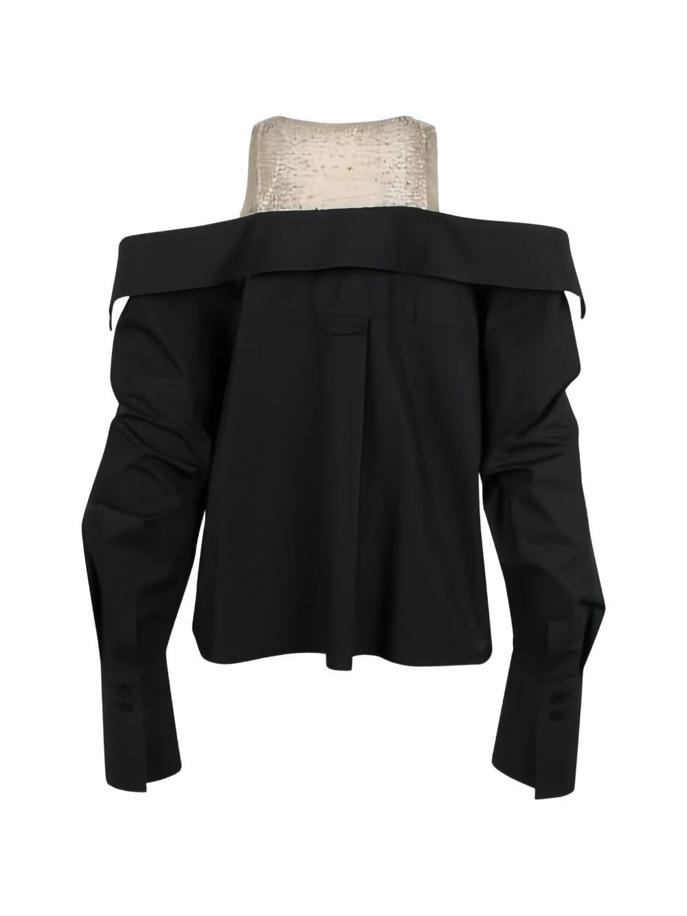 Camicia con spalle scoperte 