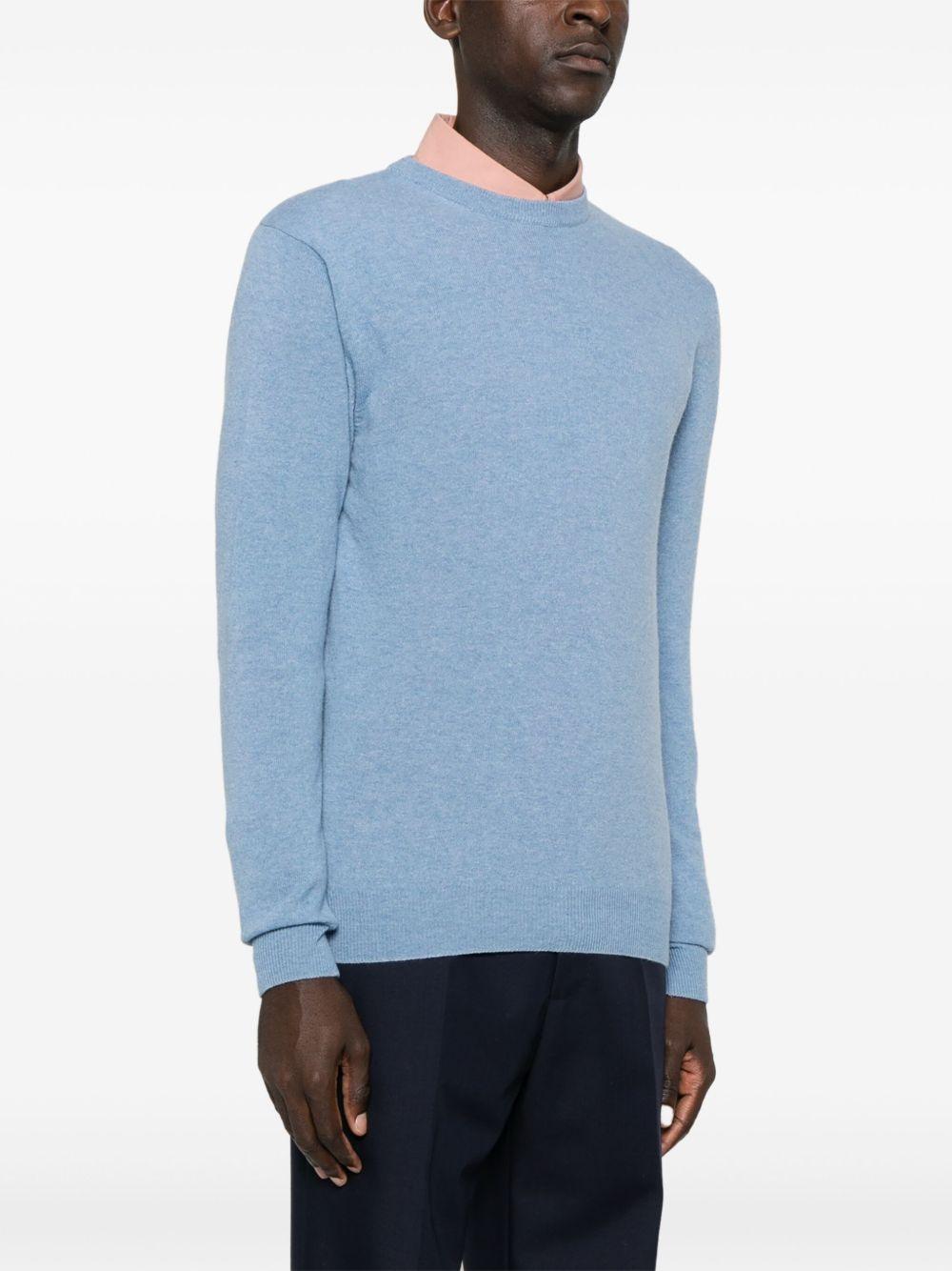 Maglione girocollo azzurro