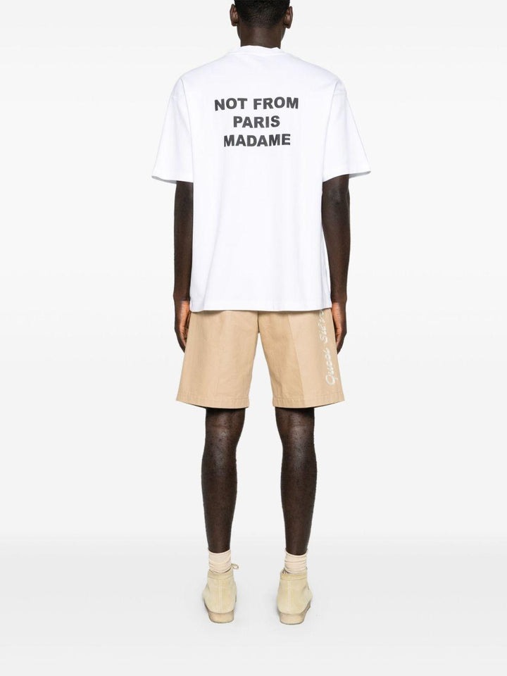 T-shirt nera con stampa 