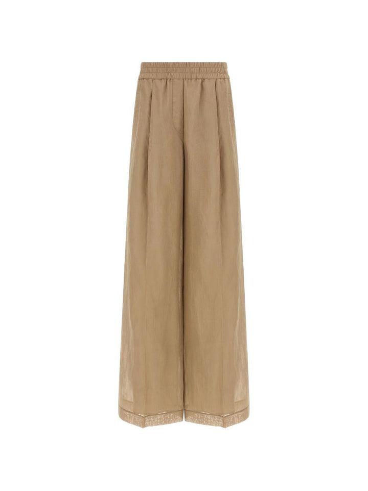 Pantaloni palazzo elasticizzati 