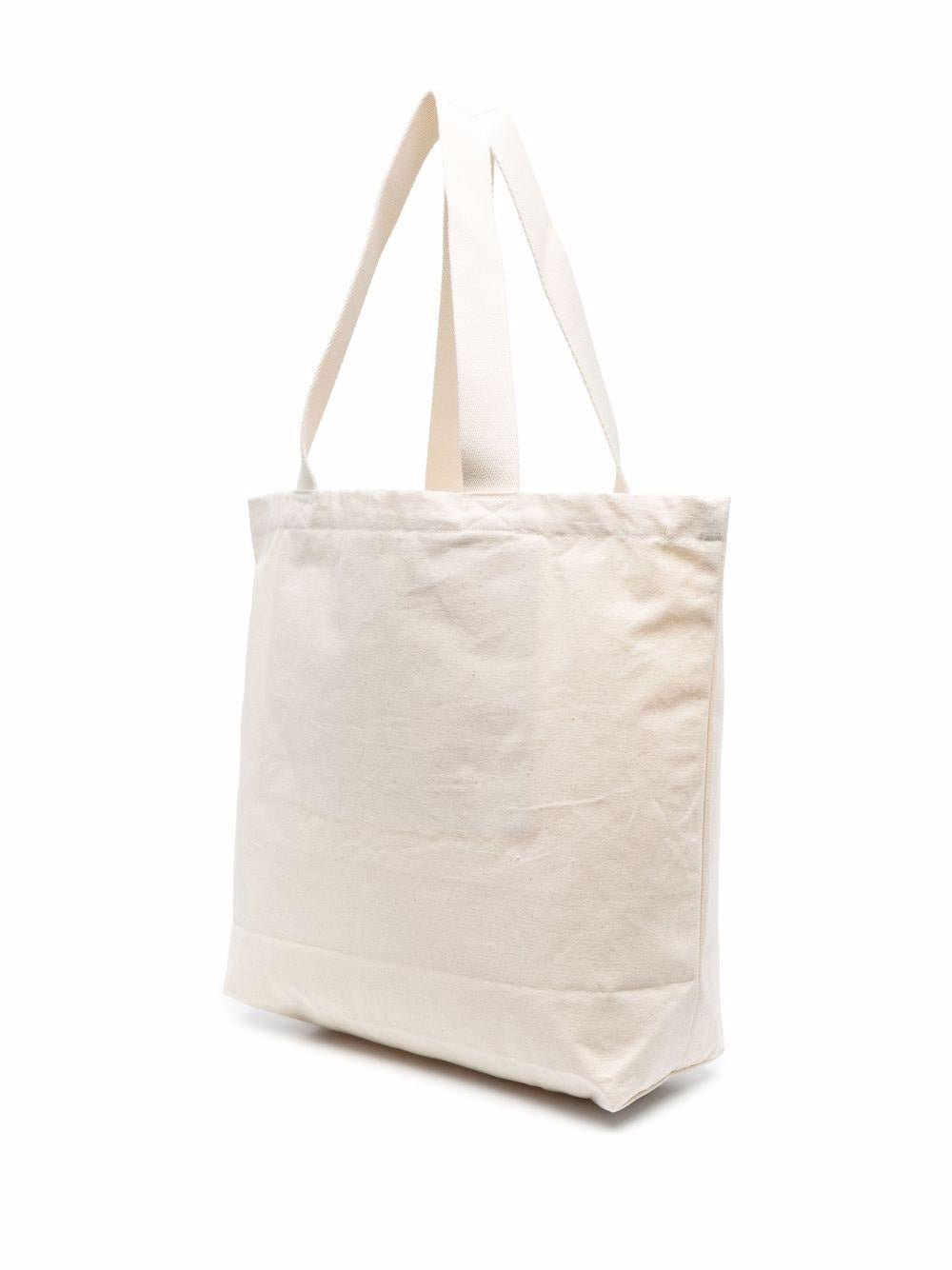 borsa tote ecrù 