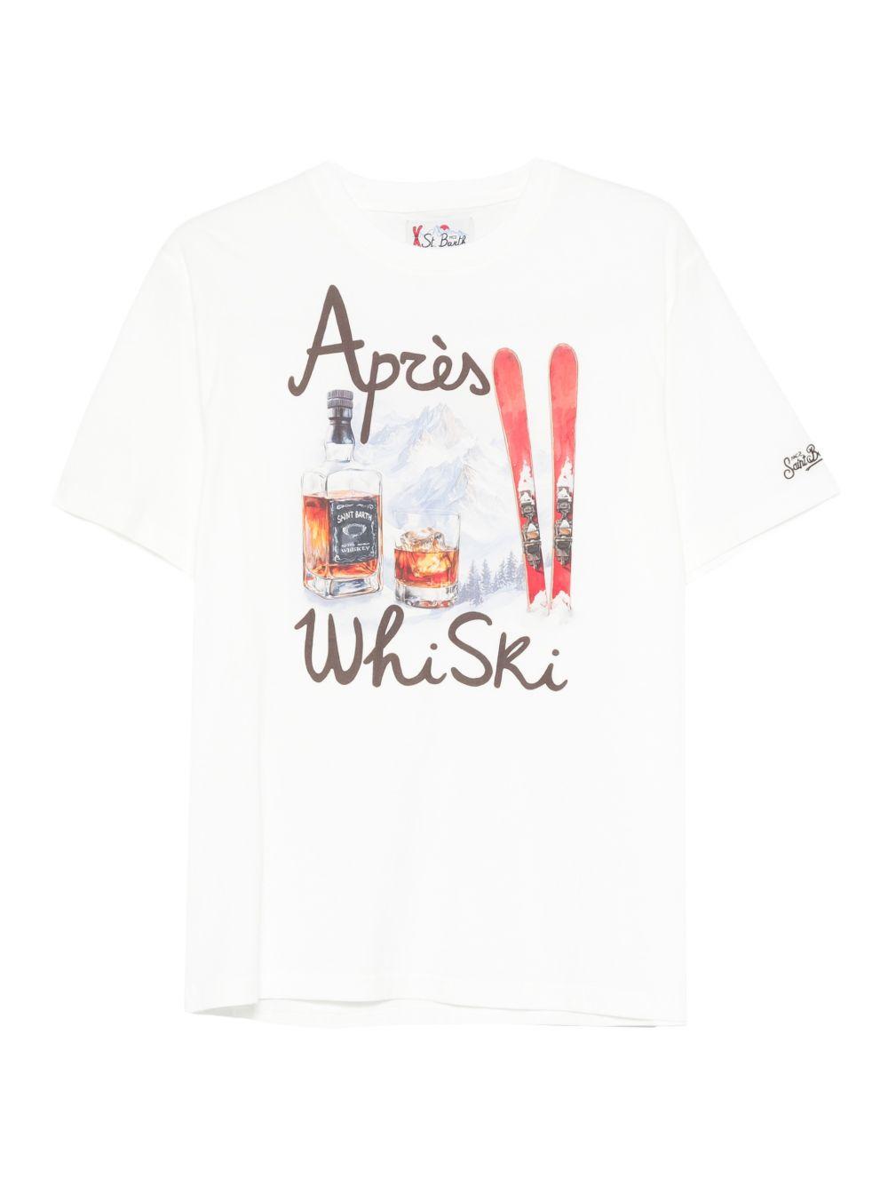 T-shirt bianca con stampa grafica 