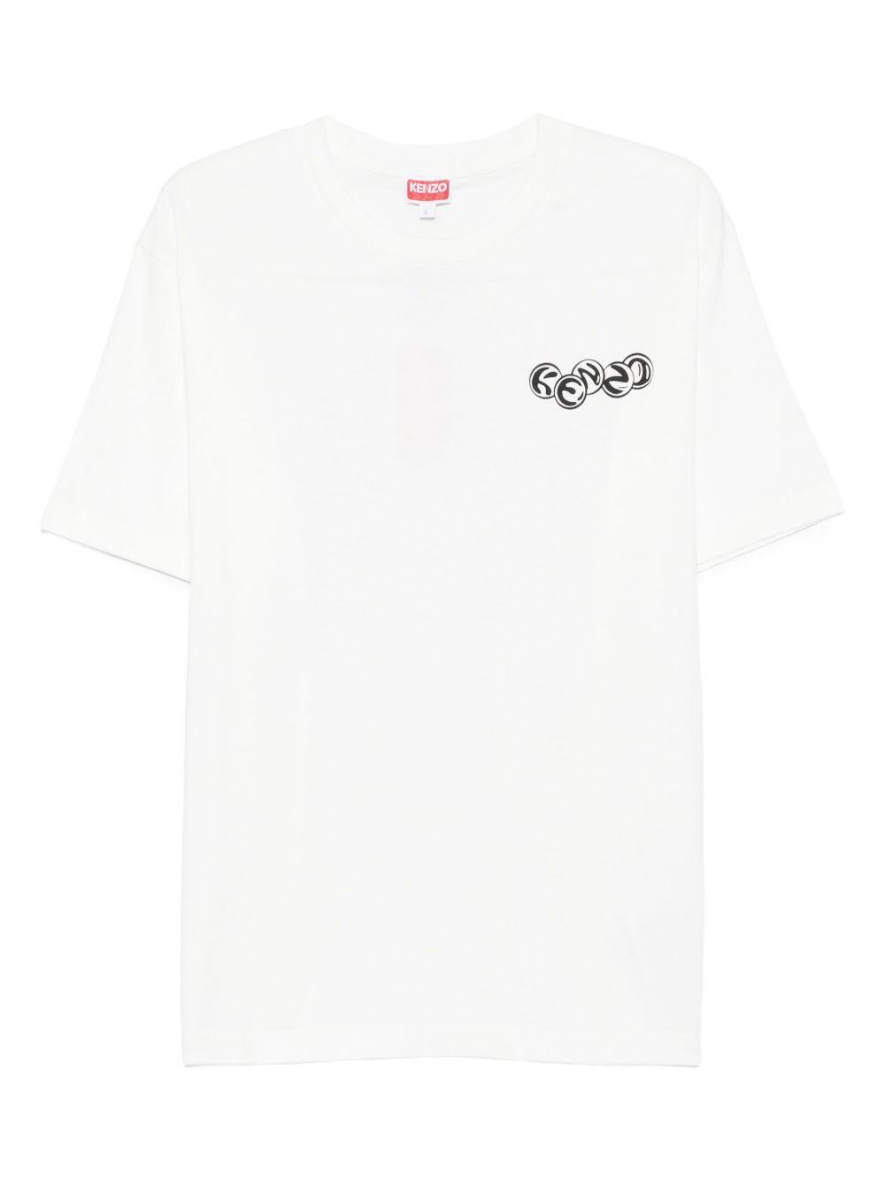T-shirt bianca con logo 