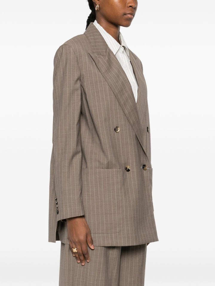 Blazer doppiopetto Acciaio 