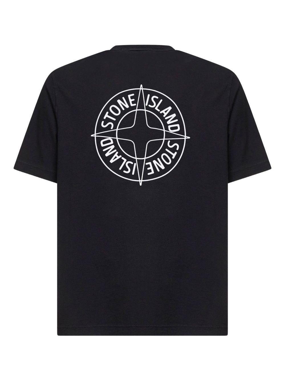 T-shirt nero con logo 