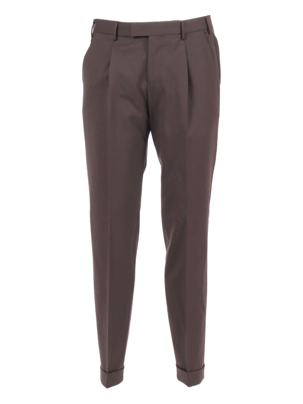 Pantaloni grigi con pieghe 