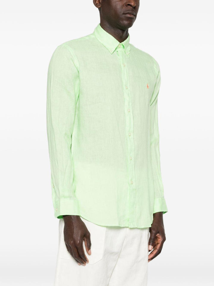 Camicia verde in lino 