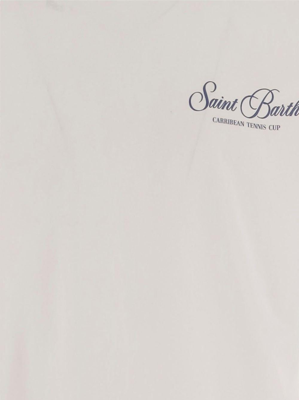 T-shirt bianca con stampa 