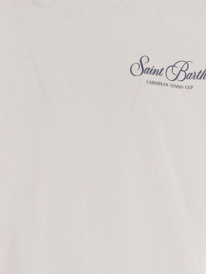 T-shirt bianca con stampa 