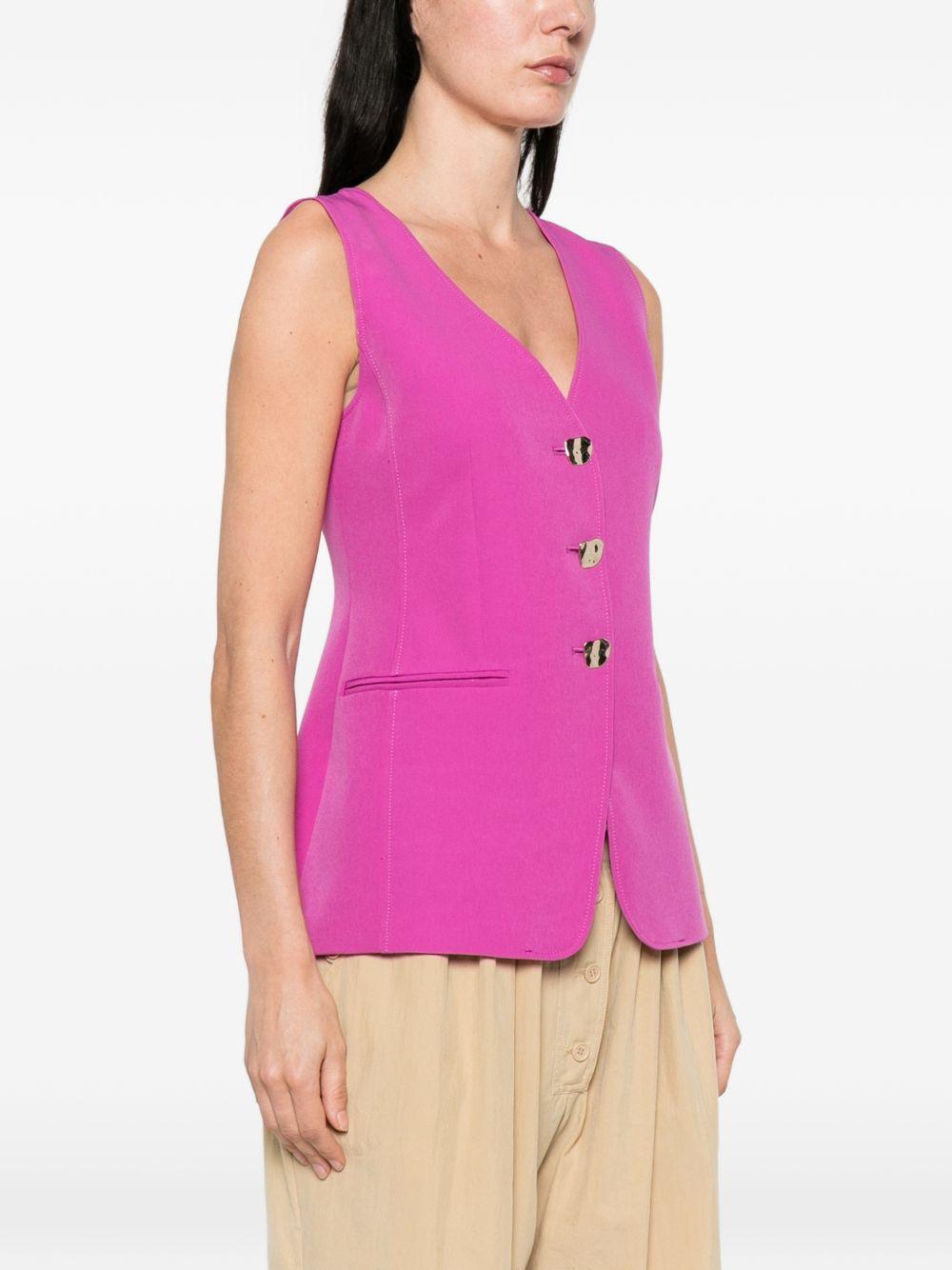 Gilet con bottoni 