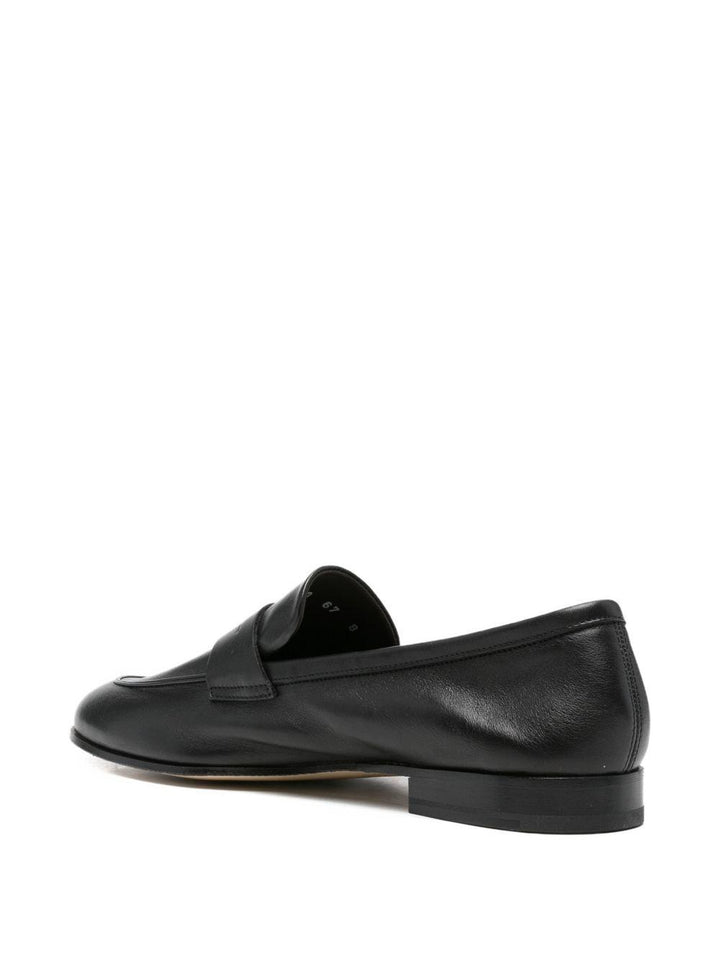 Mocassino nero in pelle 