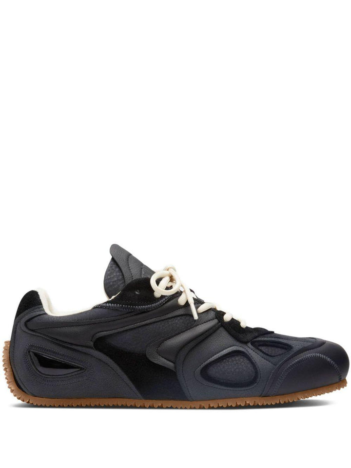 Sneakers con inserti black/gum 