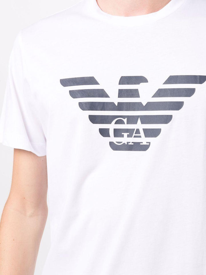 T-shirt bianca logo eagle 
