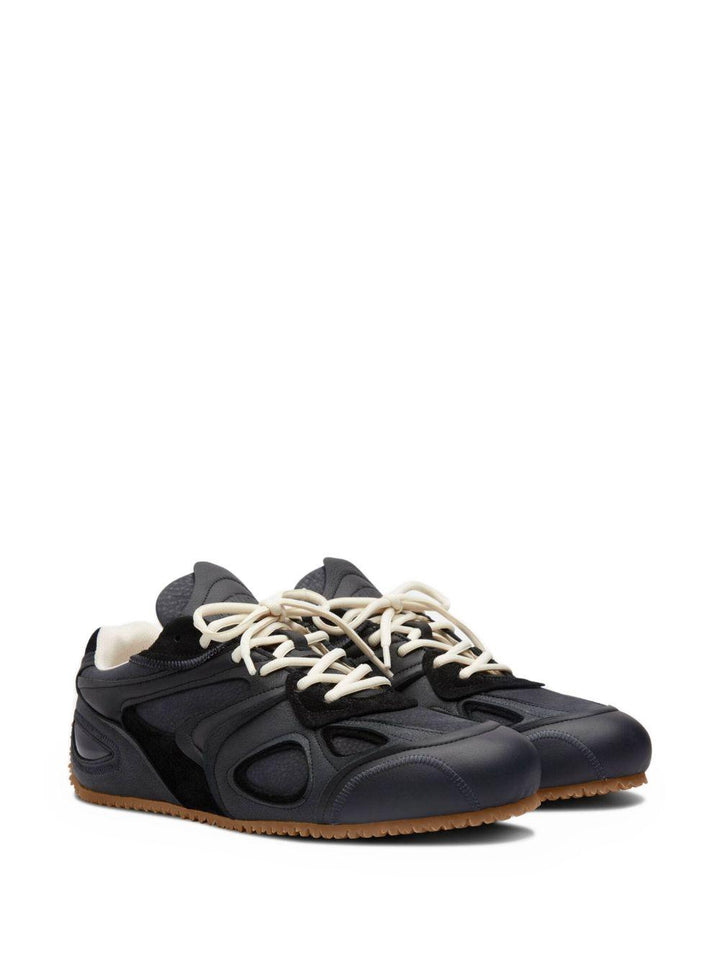 Sneakers con inserti black/gum 
